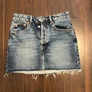 High waisted zara jean skirt